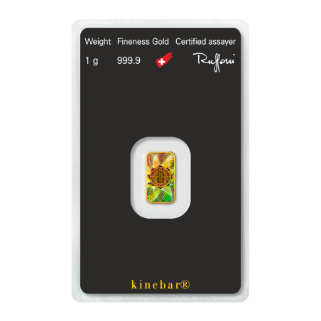 Zlatá tehlička 1 g Argor Heraeus Kinebar