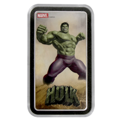 Strieborná tehlička 1 Kg Marvel Hulk 2021