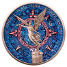 Strieborná minca 1 Oz Libertad Aztec Calendar 2022 Kolorované