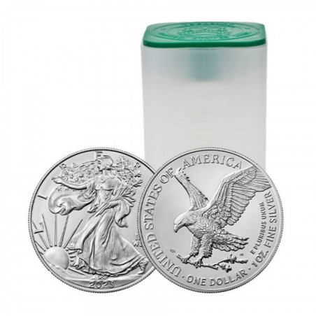 Tuba 20 x strieborná minca 1 Oz American Eagle