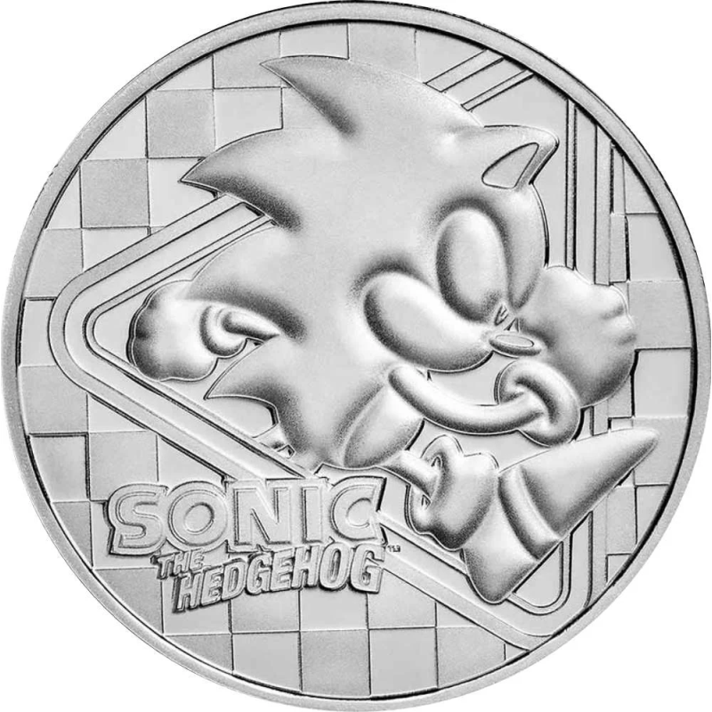 Strieborná minca 1 Oz Sonic the Hedgehog 2022