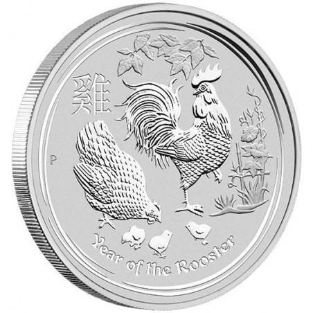 Strieborná minca 1 Oz Lunar Series II Rok roka 2017