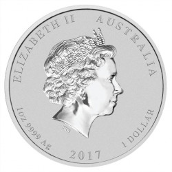 Strieborná minca 1 Oz Lunar Series II Rok roka 2017