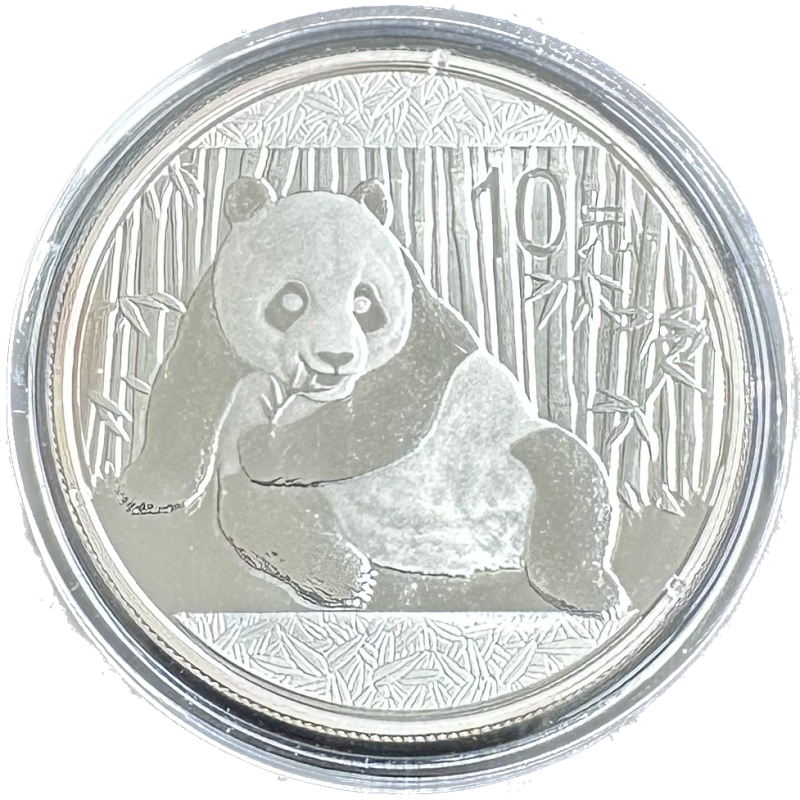 Strieborná minca 1 Oz China Panda 2015