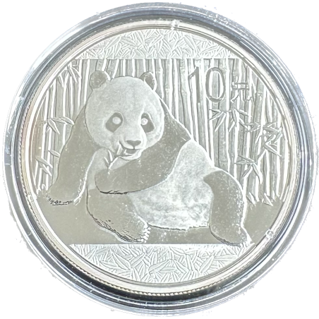 Strieborná minca 1 Oz China Panda 2015