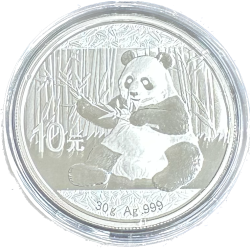 Strieborná minca 30 g China Panda 2017