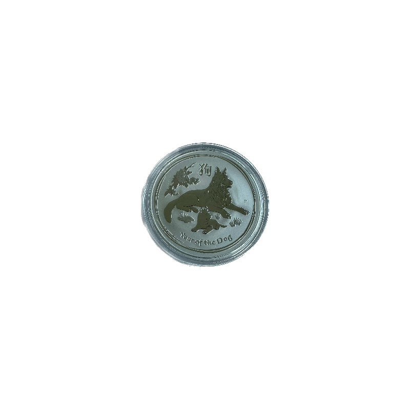 Strieborná minca 1 Oz Lunar Series II Year of the Dog 2018