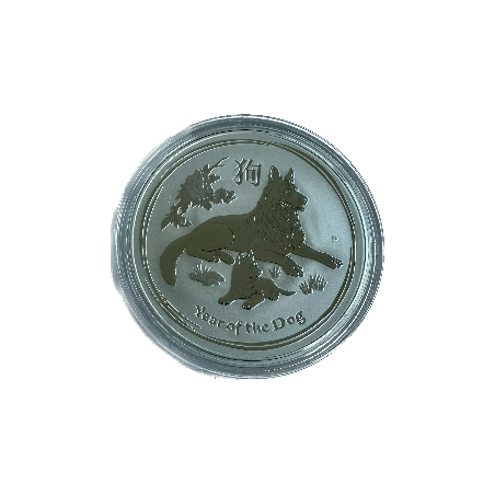 Strieborná minca 1 Oz Lunar Series II Year of the Dog 2018