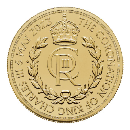 Zlatá minca 1 Oz Britannia 2023 Korunovácia King Charles III Royal Cypher
