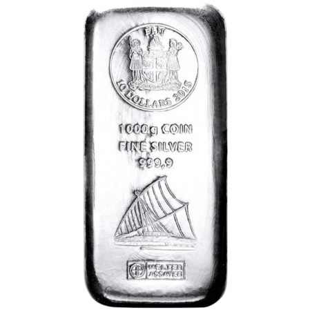 Strieborná minca v tvare zliatku 1 Kg Argor Heraeus Fiji