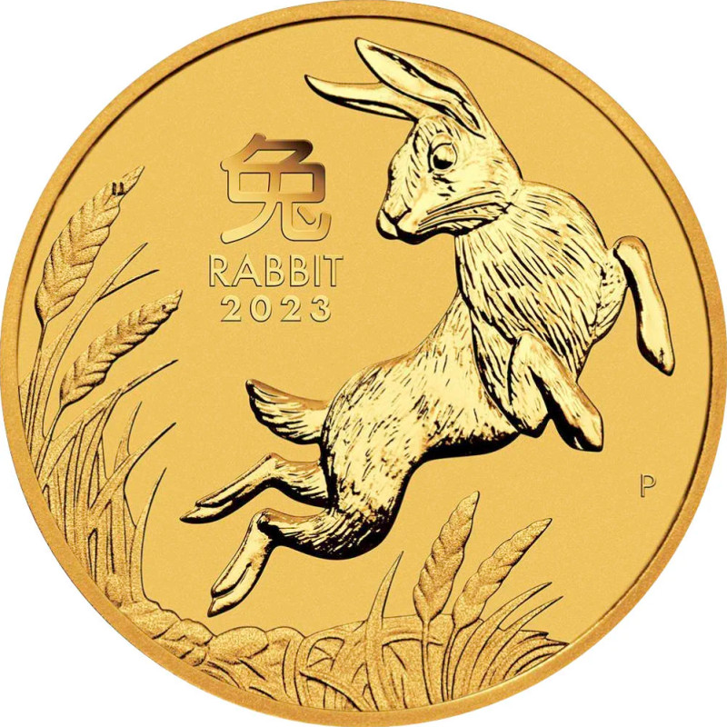 Zlatá minca 1/10 Oz Lunar Series III Rok of Rabbit 2023
