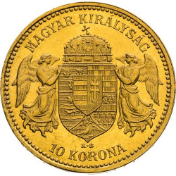 Zlatá minca 10 Korún Maďarsko rôzne roky (1892-1915)