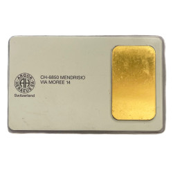 Zlatý zliatok 20 g Argor Heraeus (v karte)