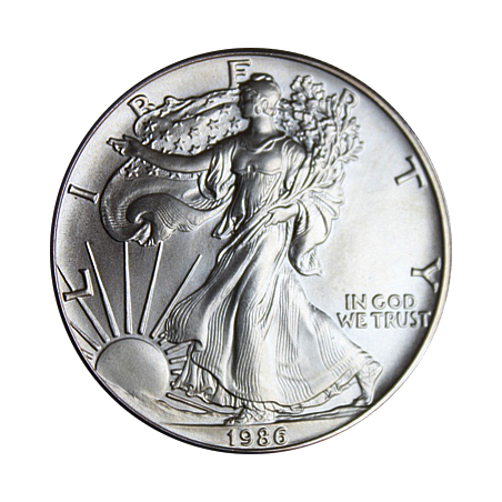 Strieborná minca 1 Oz American Eagle 1986