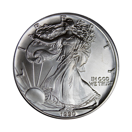 Strieborná minca 1 Oz American Eagle 1990