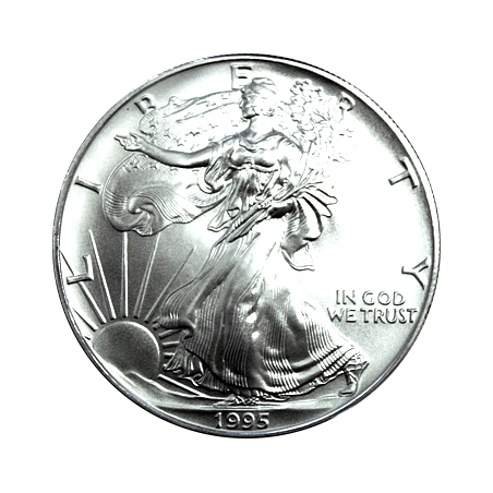 Strieborná minca 1 Oz American Eagle 1995