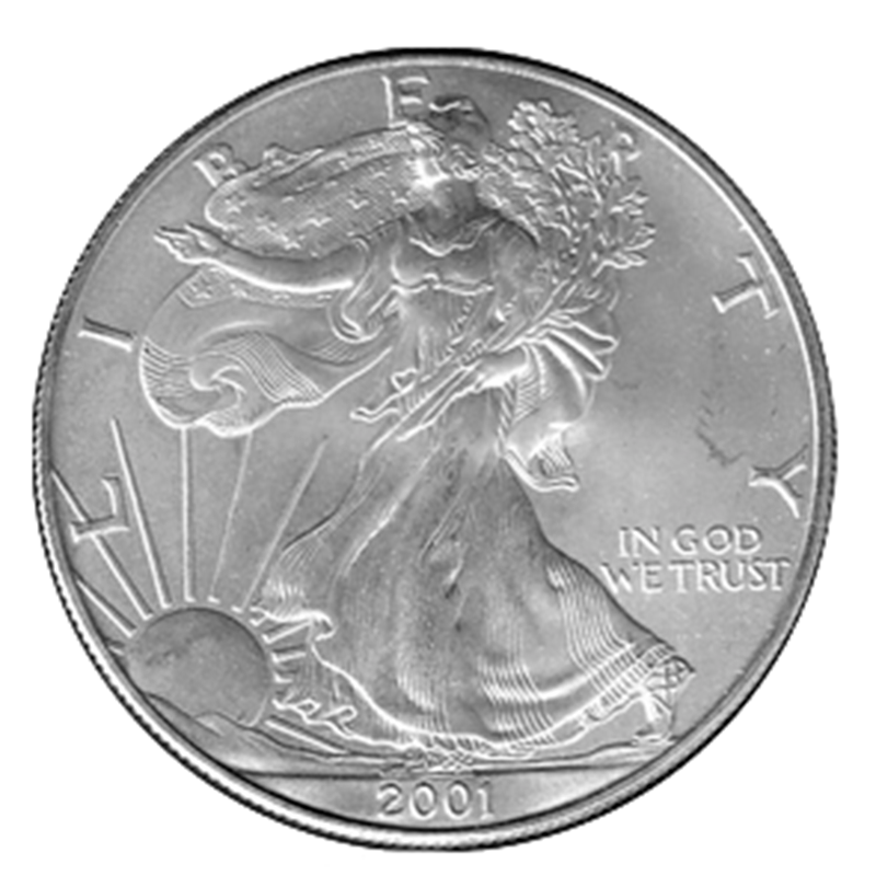 Strieborná minca 1 Oz American Eagle 2001