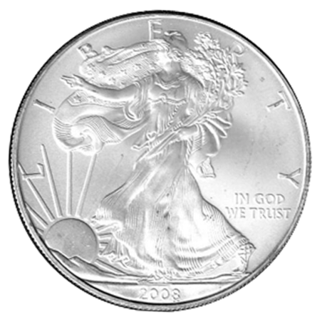 Strieborná minca 1 Oz American Eagle 2008