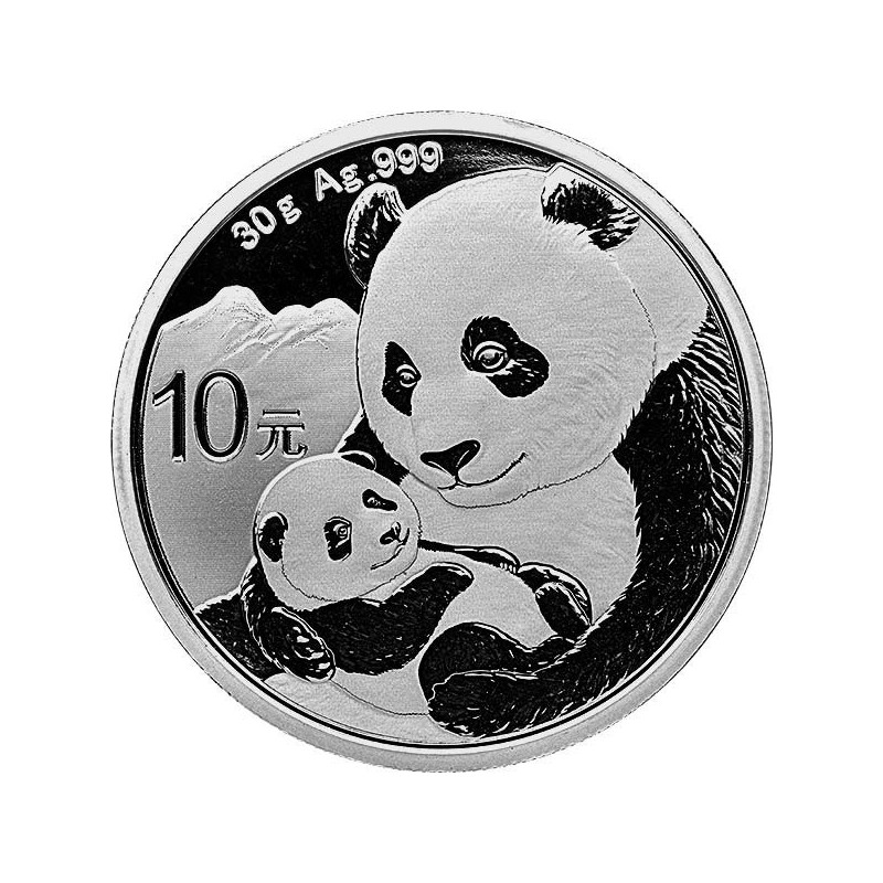 Strieborná minca 30 g China Panda 2019