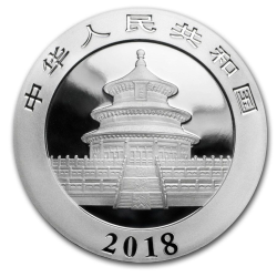 Strieborná minca 30 g China Panda 2018