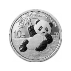 Strieborná minca 30 g China Panda 2020