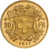 Zlatá minca 20 Frank Helvetia Vreneli rôzne roky (1883-1949)