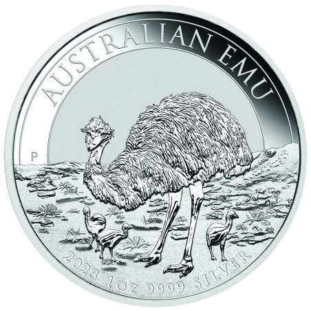 Strieborná minca 1 Oz Emu 2023