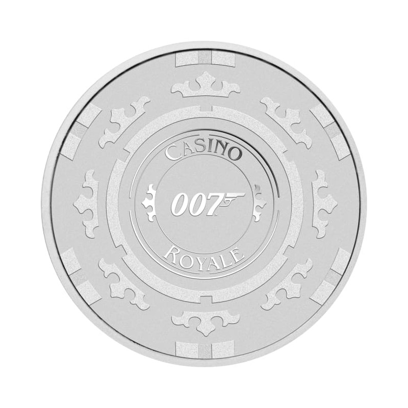 Strieborná minca 1 Oz Casino Royale Chip 2023