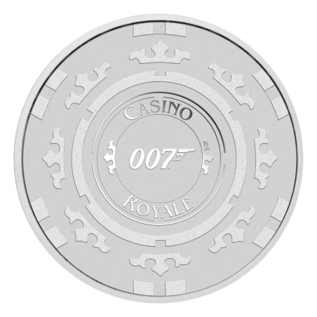 Strieborná minca 1 Oz Casino Royale Chip 2023