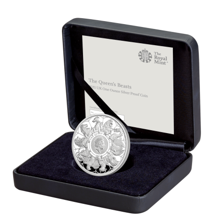 Strieborná minca 1 Oz The Queen’s Beasts Completer 2021 Proof