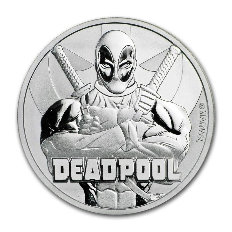 Strieborná minca 1 Oz Marvel Deadpool 2018