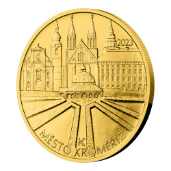 Zlatá minca 1/2 Oz 5000 Kč Kroměříž 2023 Standart