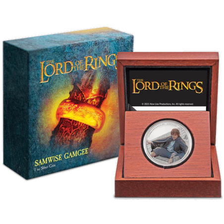 Strieborná minca 1 Oz Lord of the Rings Samwise Gamgee 2021