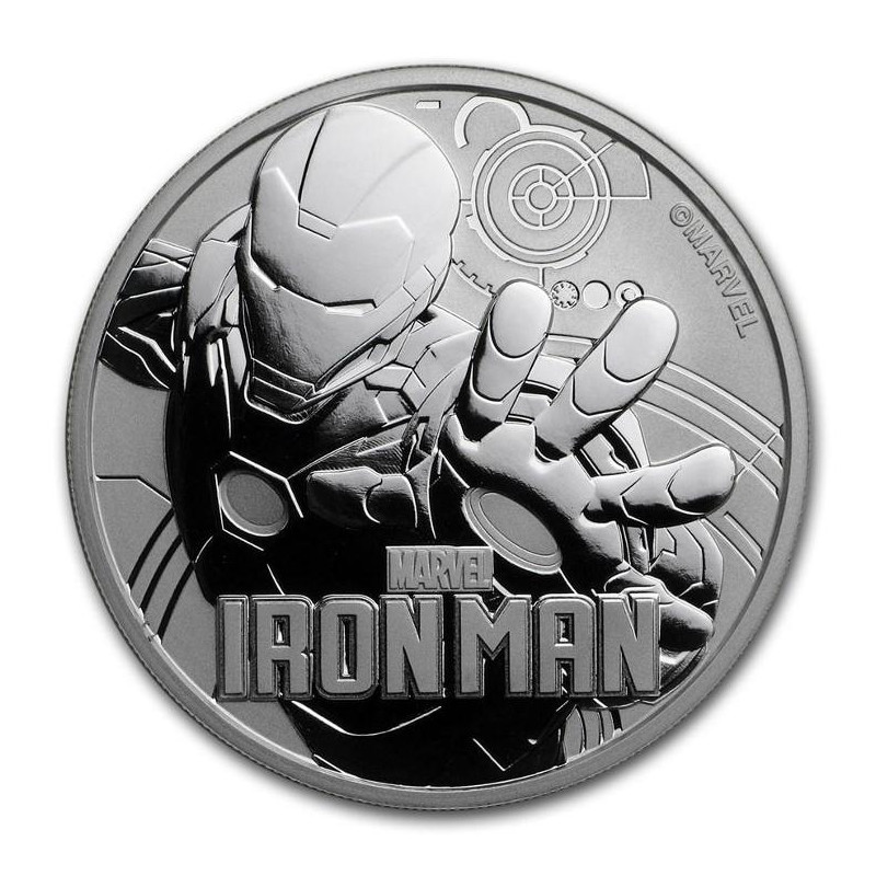 Strieborná minca 1 Oz Marvel Iron Man 2018