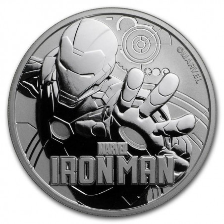 Strieborná minca 1 Oz Marvel Iron Man 2018