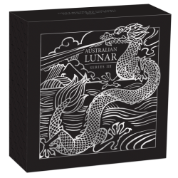 Strieborná minca 1/2 Oz Lunar Series III Year of the Dragon 2024