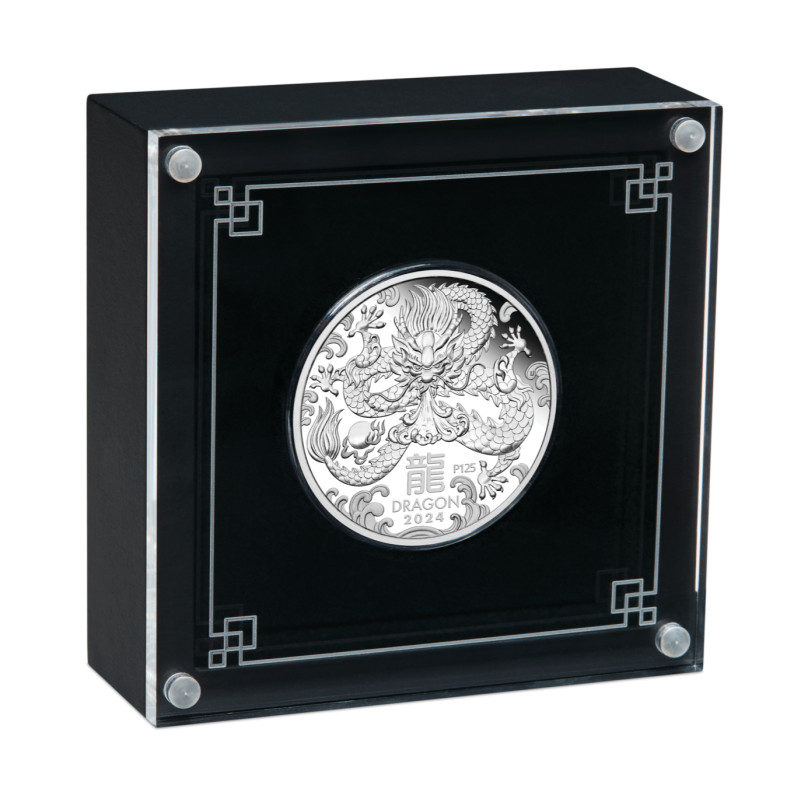 Strieborná minca 1/2 Oz Lunar Series III Year of the Dragon 2024