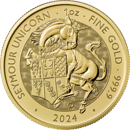 Zlatá minca 1 Oz The Royal Tudor Beasts Seymour Unicorn 2024