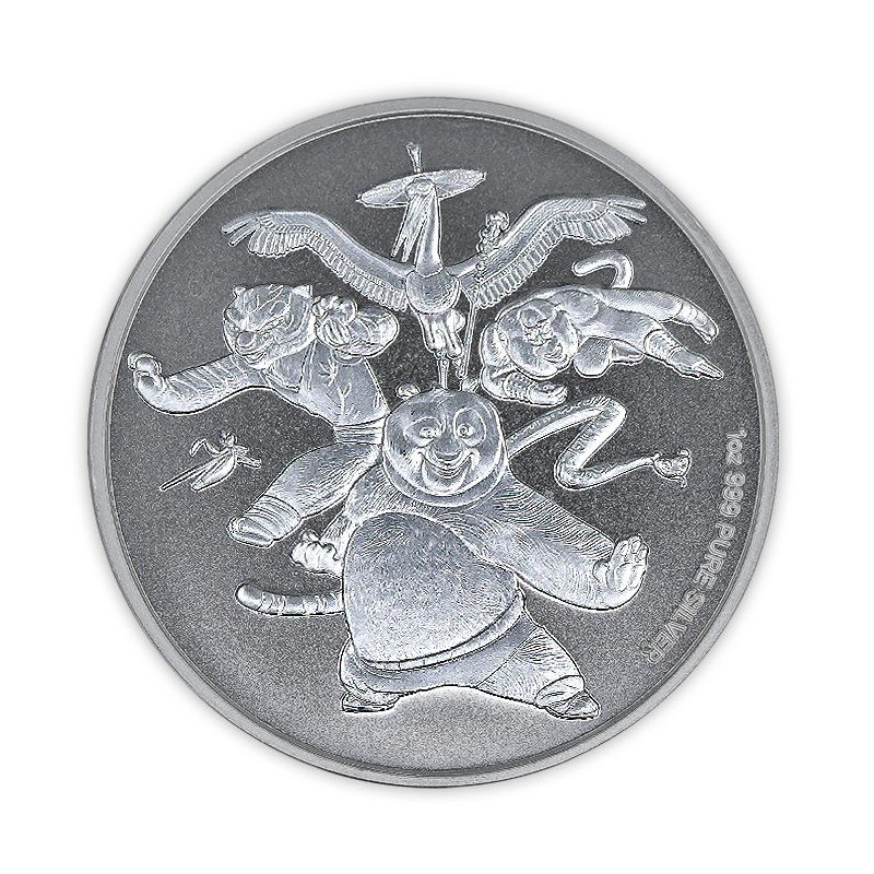 Strieborná minca 1 Oz 15. výročie Kung Fu Panda 2023