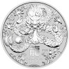 Strieborná minca 2 Oz Lunar Series III Year of the Dragon 2024