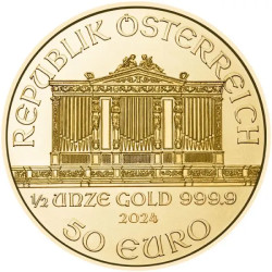 Zlatá minca 1/2 Oz Wiener Philharmoniker 2024