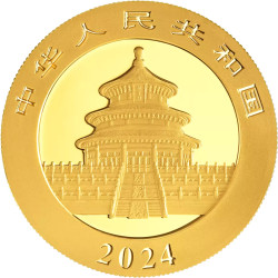 Zlatá minca 3 g China Panda 2024