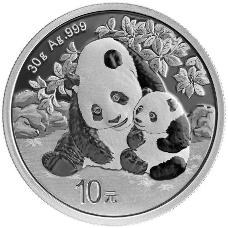 Strieborná minca 30 g China Panda 2024