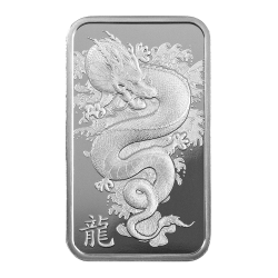 Strieborná tehlička 10 g PAMP Lunar Series III Year of the Dragon 2024