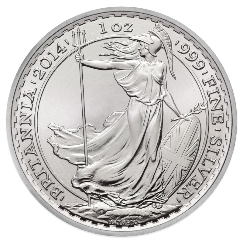 Strieborná minca 1 Oz Britannia 2014