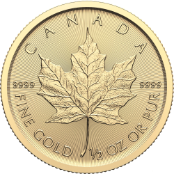 Zlatá minca 1/2 Oz Maple Leaf 2024