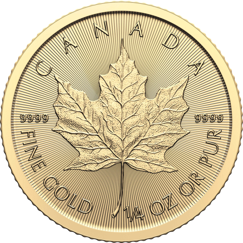 Zlatá minca 1/4 Oz Maple Leaf 2024