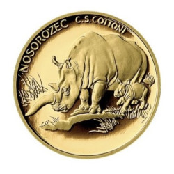 Zlatá medaila 1/4 Oz 60. výročie ZOO Dvor Králi 2006 Proof