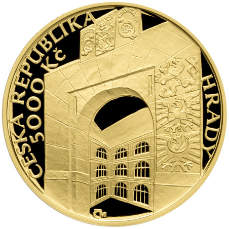 Zlatá minca 5000 Kč 1/2 Oz Hrad Veverí 2019 Proof