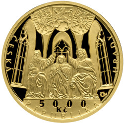 Zlatá mince 5000 Kč 1/2 Oz Hrad Švihov 2019 Proof